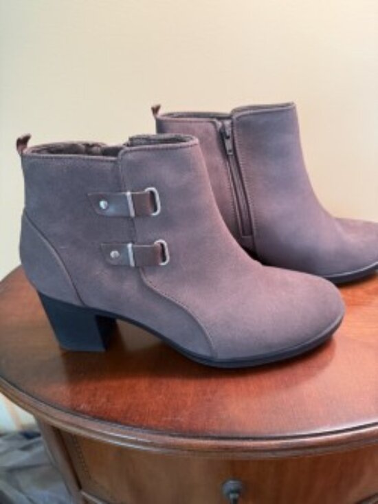 Clarks Shoes - Clarks Gray Booties NIB